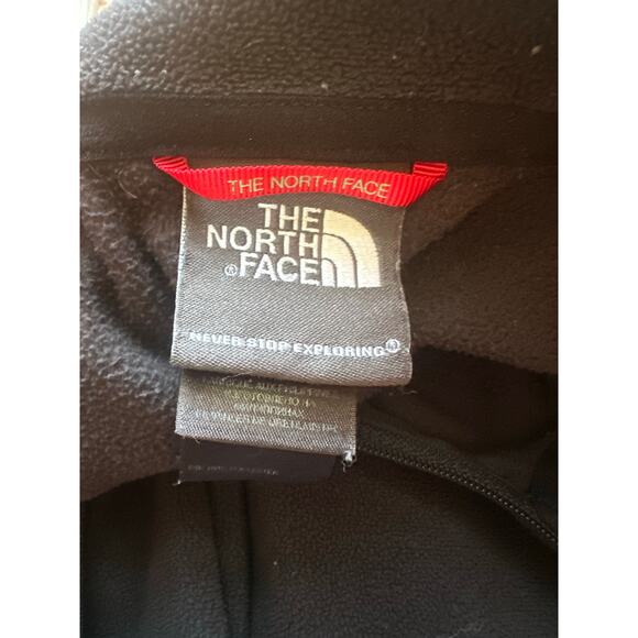 The North Face Men’s Medium Fleece Black Quarter Zip Winter Sweater Basic - Picture 3 of 6